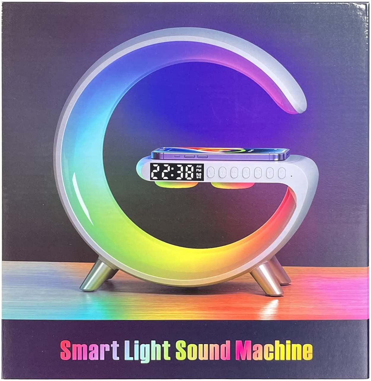 iTop Smart Light Sound Machine with Wireless Charger, Music Rhythm