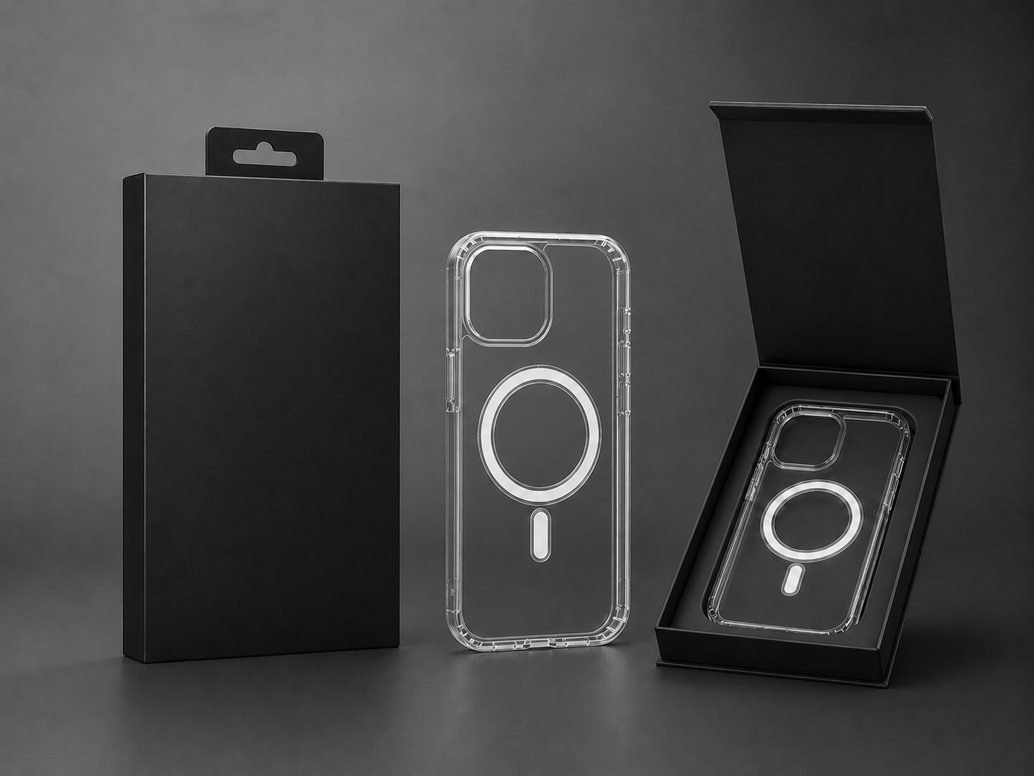 Private label phone case and packaging concept for branded accessory programs