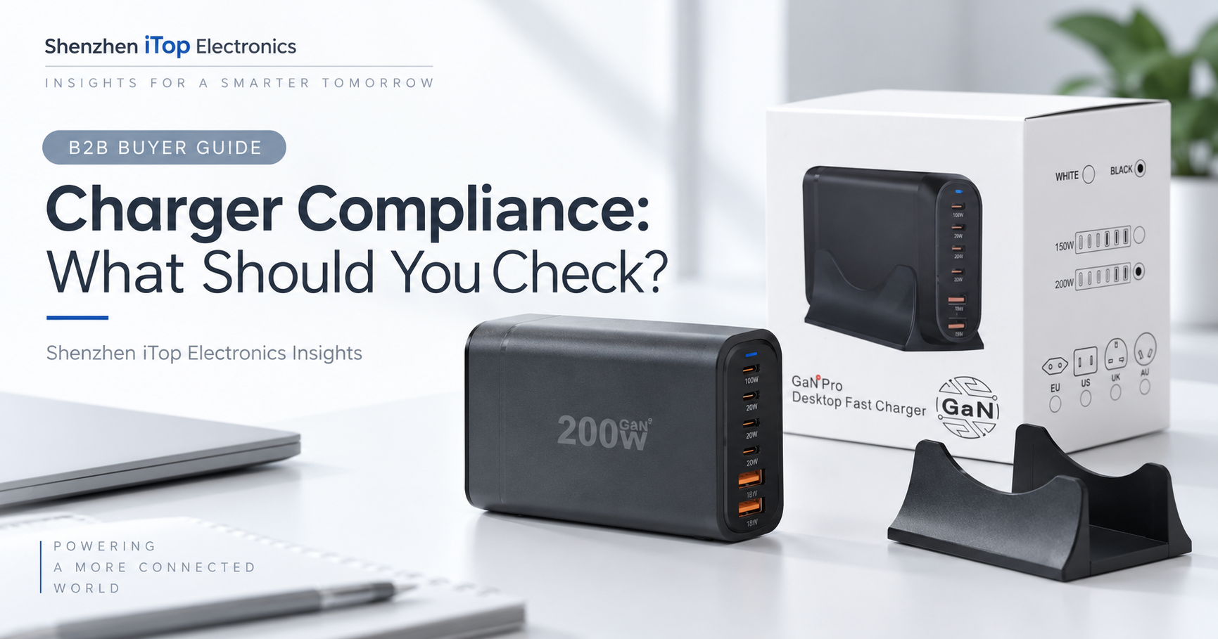 Featured image for a buyer guide about charger compliance checks before product approval